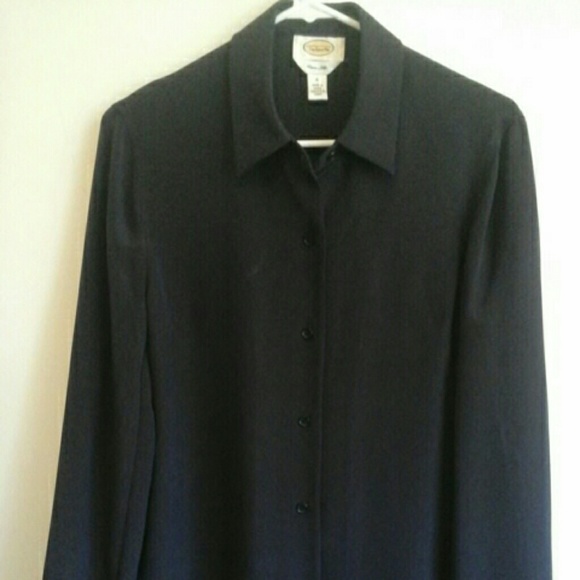 Talbots Tops - TALBOTS SILK PURPLE BLOUSE